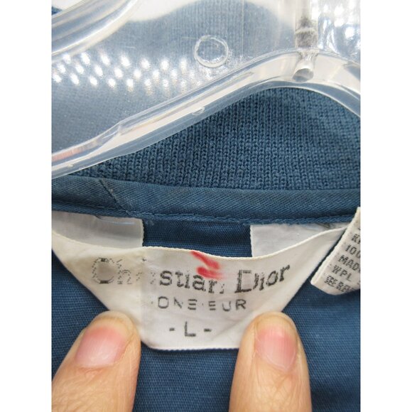 VGT Christian Dior Jacket Large Golf Polo Chevron 80s 90s Windbreaker * - Picture 11 of 13